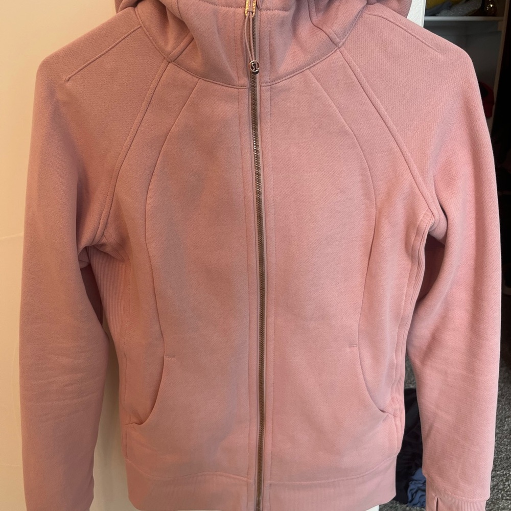 Lululemon Pink scuba Jacket with Hood